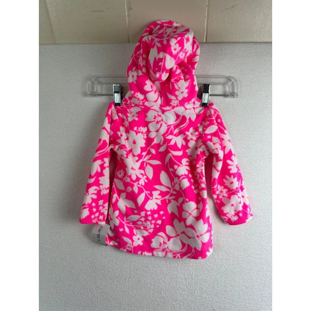 Carter's Towel Hoodie Girls‎ 18 Months Floral NWT